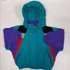 Climate control by fashion rite vintage ski snow jacket unisex 4t